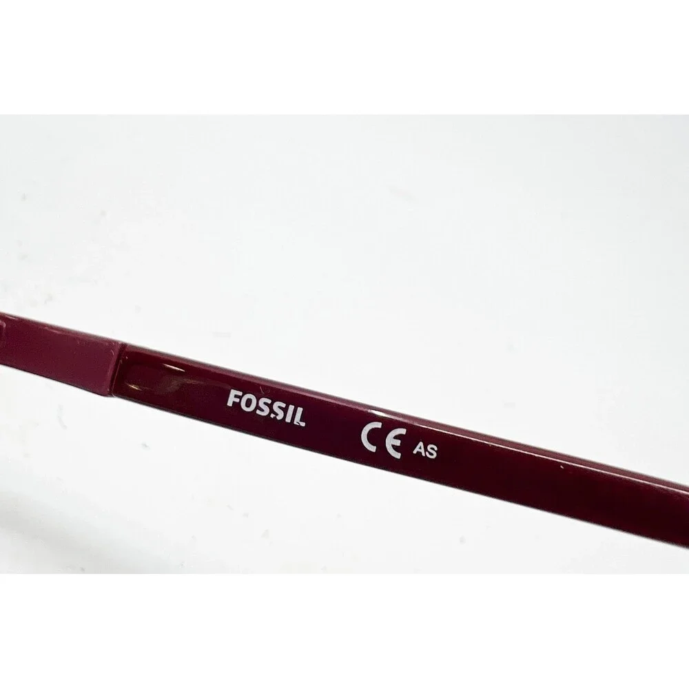 Fossil Eyeglasses Womens Burgundy FOS 6059 OJD 52-17-140 Cat Eye Frames